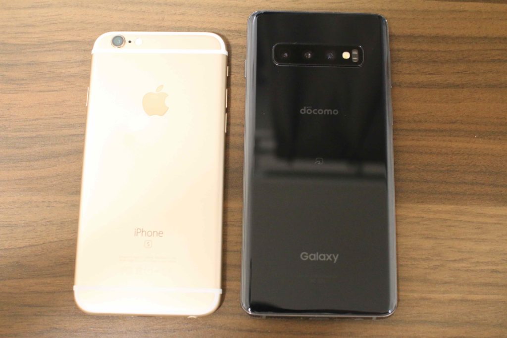 iphone 6Sとgalaxys10