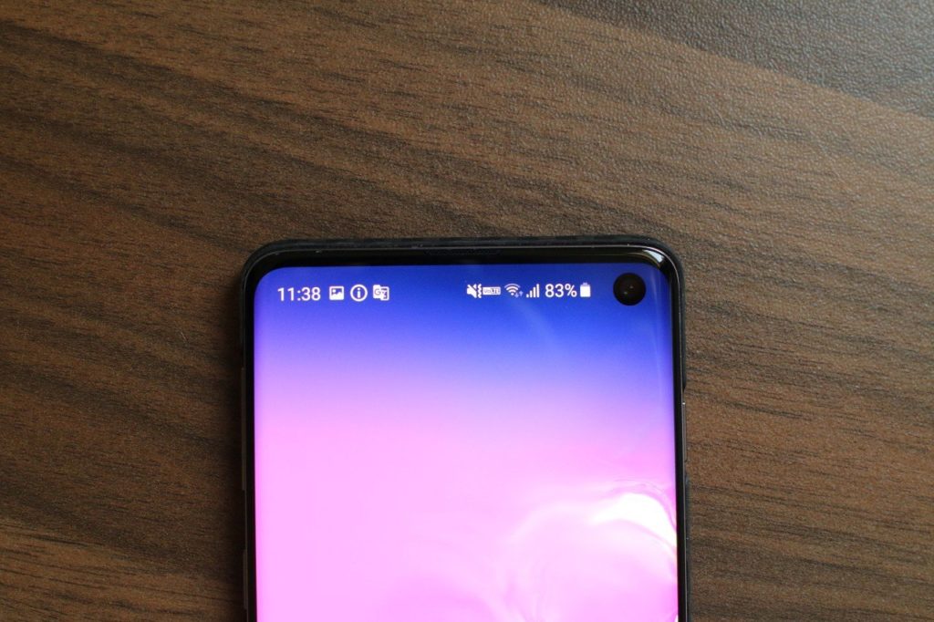 galaxys10の通知領域